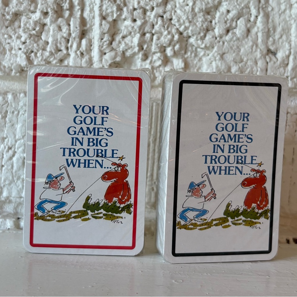 Vintage Golf Playing Cards